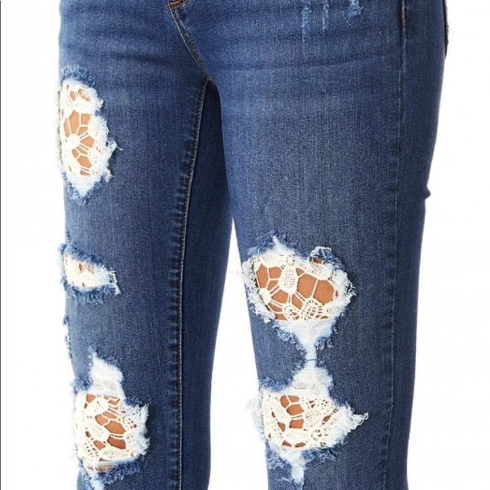 Judy Blue Lace Jeans Size 13